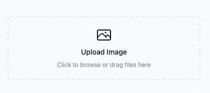 Dragging and dropping a file into the upload area
