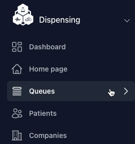 Navigating to Incoming Orders from the left sidebar by expanding Queues and selecting Incoming Orders