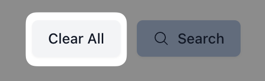 A white button that says Clear All highlighted next to a blue Search button.